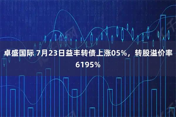 卓盛国际 7月23日益丰转债上涨05%，转股溢价率6195%