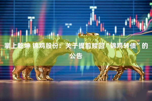 掌上乾坤 锦鸡股份：关于提前赎回“锦鸡转债”的公告